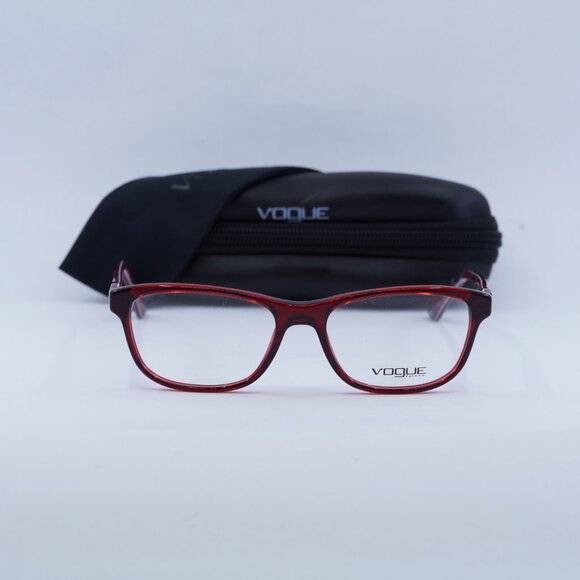 Vogue VO2908 2257 Square Eyeglasses Transparent Bordeaux 51mm - Picture 2 of 9